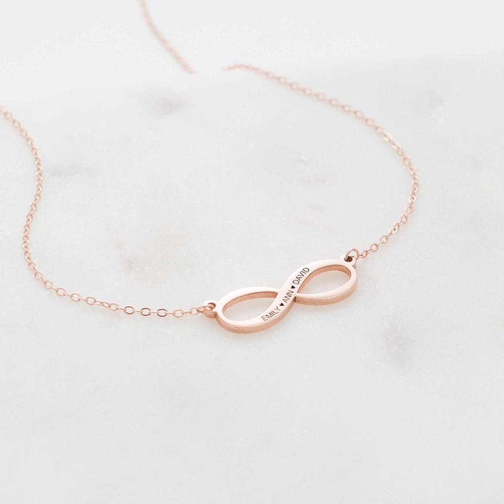 Gioielli Infinito | Collana estiva Infinity in argento | Regalo infinito personalizzato | Regali per le mamme