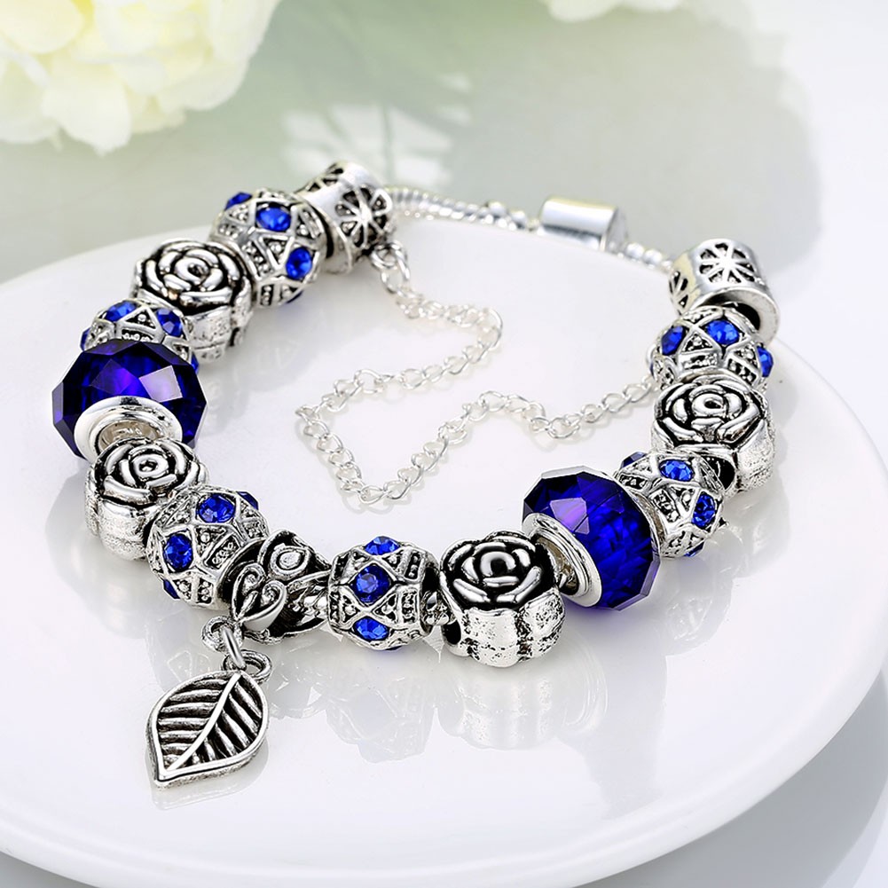 Bracciale Foglia Blu