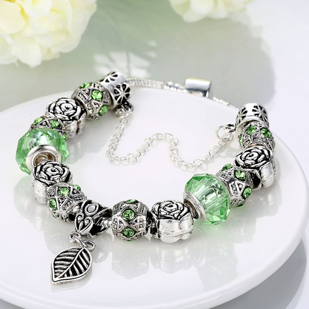 Bracciale Foglia Verde