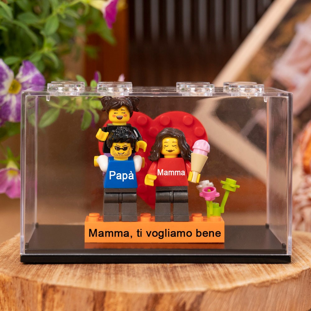 Minifigure personalizzate come regalo per la mamma