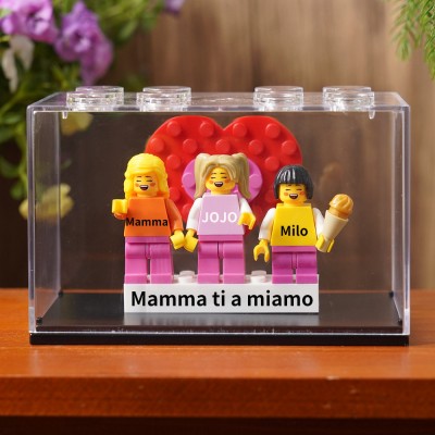 Minifigure personalizzate come regalo per la mamma