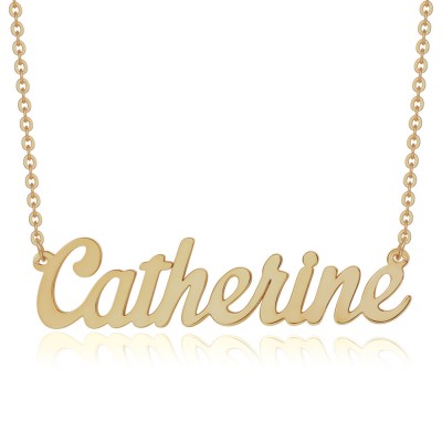 Collana personalizzata con nome Collana con incisione del nome in stile "Carrie"