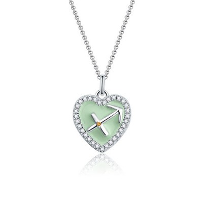 Sagittario - Collana personalizzata con foto a cuore