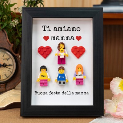 Minifigure personalizzate come regalo per la mamma