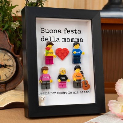 Minifigure personalizzate come regalo per la mamma