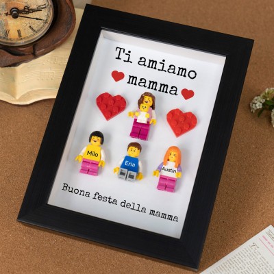 Minifigure personalizzate come regalo per la mamma