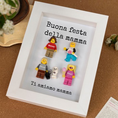 Minifigure personalizzate come regalo per la mamma
