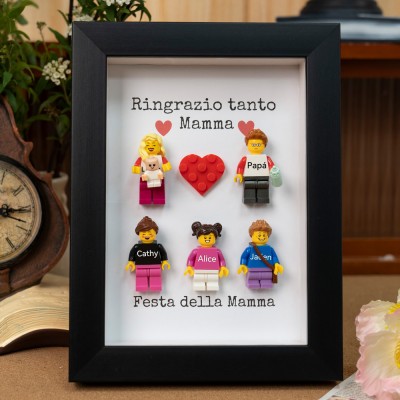 Minifigure personalizzate come regalo per la mamma