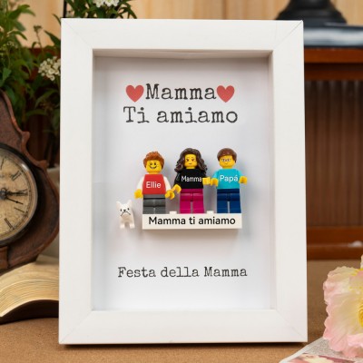 Minifigure personalizzate come regalo per la mamma