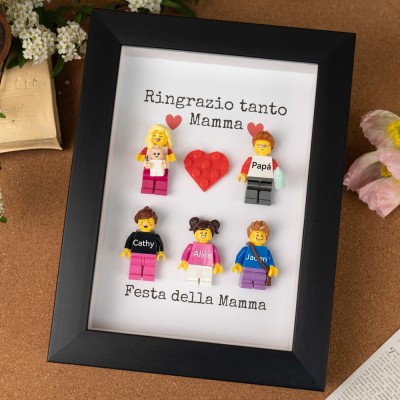 Minifigure personalizzate come regalo per la mamma