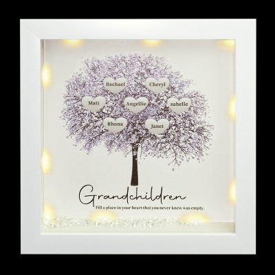 Cornice per albero genealogico personalizzata Decorazioni per la casa Regalo di Natale per mamma nonna