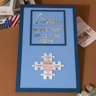 Puzzle regalo personalizzato per la mamma