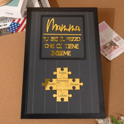 Puzzle regalo personalizzato per la mamma