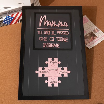 Puzzle regalo personalizzato per la mamma