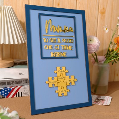 Puzzle regalo personalizzato per la mamma