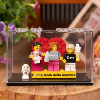 Minifigure personalizzate come regalo per la mamma