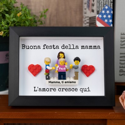 Minifigure personalizzate come regalo per la mamma