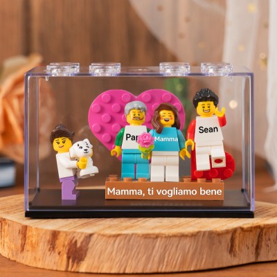 Minifigure personalizzate come regalo per la mamma