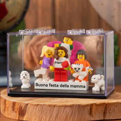 Minifigure personalizzate come regalo per la mamma