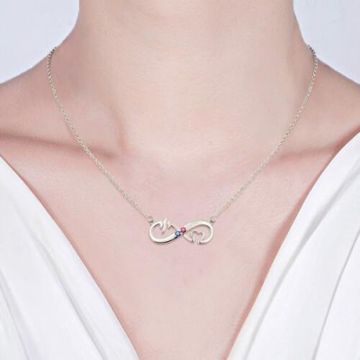 Collana con nome infinito con pietre portafortuna