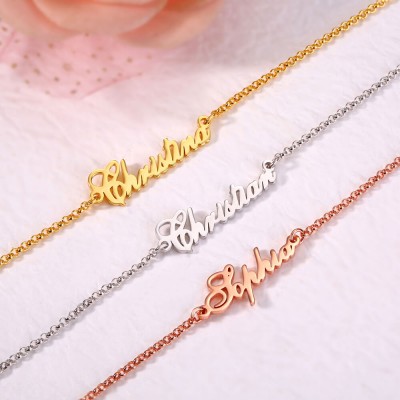 Braccialetti personalizzati con nome in oro