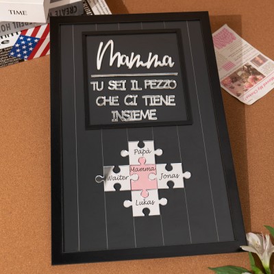 Puzzle regalo personalizzato per la mamma