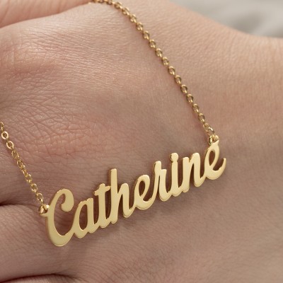 Collana personalizzata con nome Collana con incisione del nome in stile "Carrie"