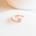 Personalized Initial Stacking Ring | Sterling Silver Custom Letter Ring | Wrap Ring with Hand-Stamped Initials