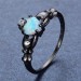 Stunning One-of-a-kind Opal Heart rings