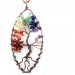 Oval Tree Of Life Necklace Seven Chakra- Necklaces For Women Tree Of Life Necklace