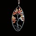 Oval Tree Of Life Necklace Red Agate- Necklaces For Women Tree Of Life Necklace