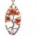 Oval Tree Of Life Necklace Red Agate- Necklaces For Women Tree Of Life Necklace