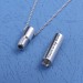 Custom Engraved Cylindrical Urn Necklace For Ashes