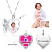 Libra - Personalized Heart Photo  Necklace