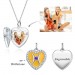 Pisces? - Personalized Heart Photo  Necklace