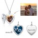 Capricornus - Personalized Heart Photo  Necklace