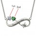 Infinity Name Necklace With Birthstones