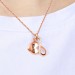 Engraved Infinity Love Necklace Heart